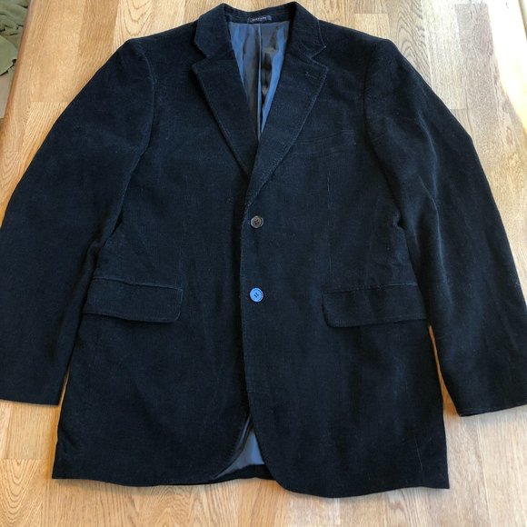 Etienne Aigner Other - Etienne Aigner Black Corduroy Blazer Jacket Small